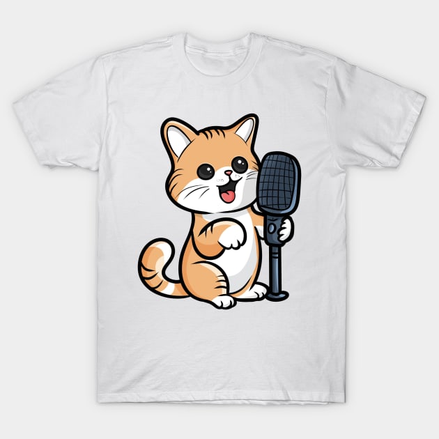 Singing Cat T-Shirt by Ryuga